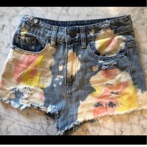 BDG High Waisted Denim Shorts